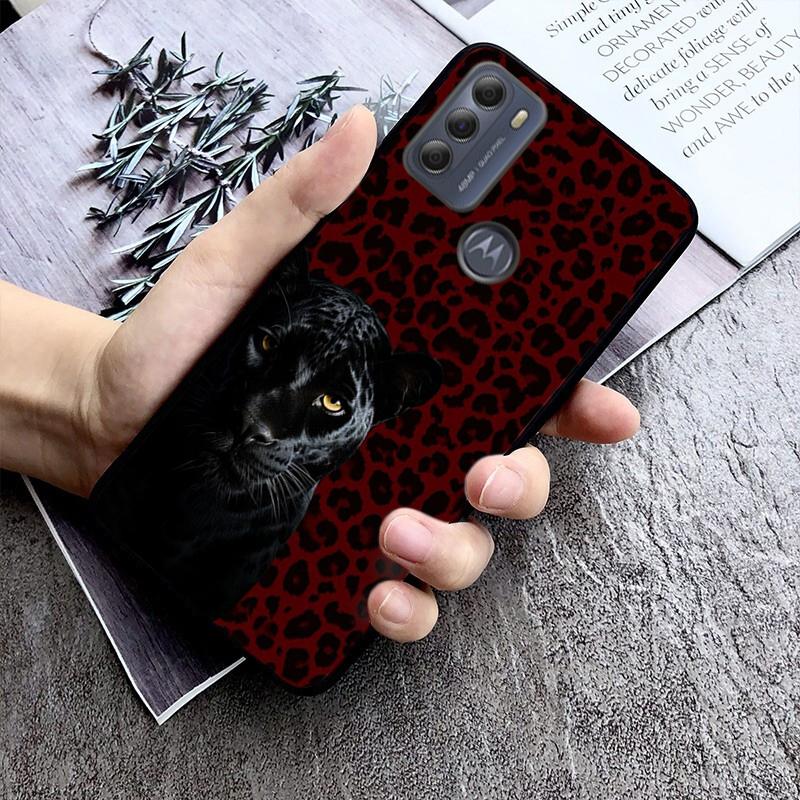 Чехол для телефона с принтом гепарда леопарда пантеры для Motorola 85 G55 G05 G14 G75 G31 G50 G10 G20 G30 G60 G13 G32 G84 G54 G53 G72 G24 Power