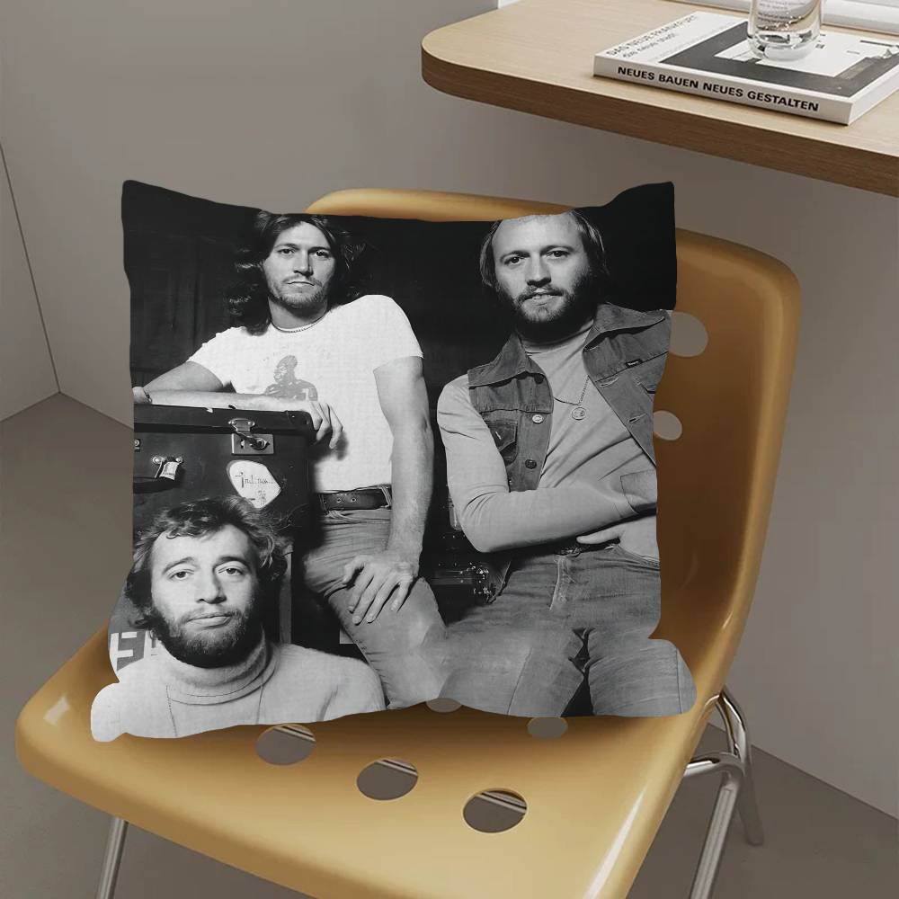 Подушка с изображением певца Bee Gees для спальни, комнаты и дивана в гостиной, декоративная наволочка