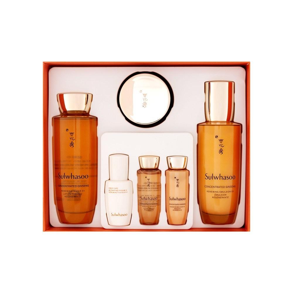 Sulwhasoo Концентрированный обновляющий женьшень 2 вида специальный набор + сумка для покупок + Концентрированный обновляющий женьшень крем Классический 10 мл x 3, 1 шт.