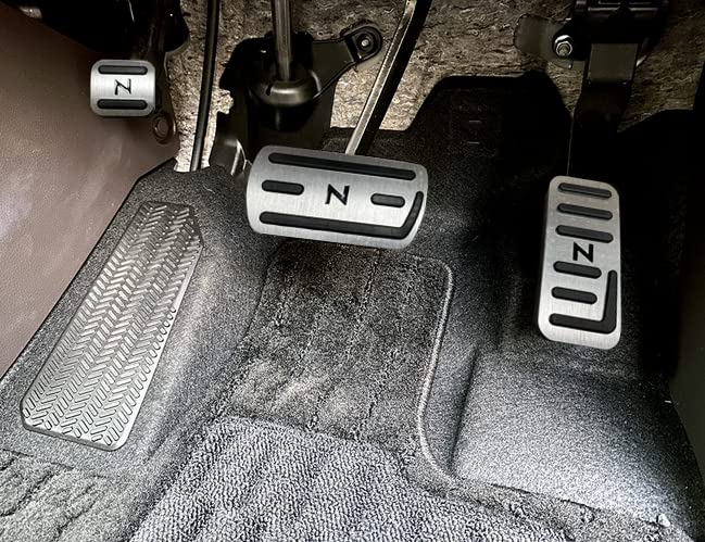 Накладка на педаль тормоза, совместимая с Honda NBOX N-BOX N-WGN N-Wagon NBOX Custom N-VAN, алюминиевый комплект из 3 педалей (Серебряный)