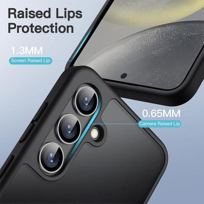 Coque - Booling - pour Samsung Galaxy S24 Ultra - Antichoc - Silicone Noir - Dos Translucide PC