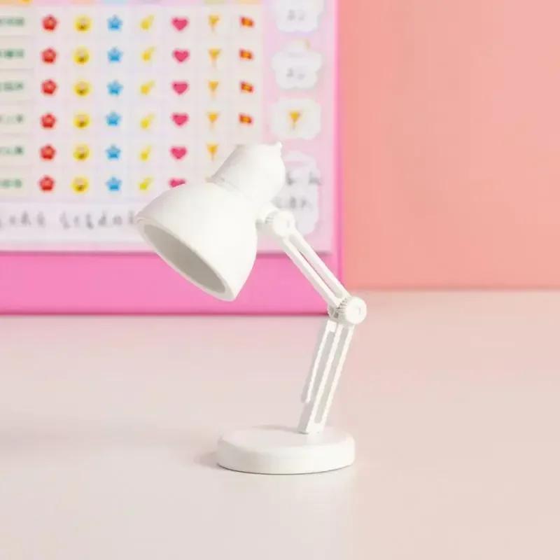 1PC Mini Portable Folding LED Table Lamp Model Furniture Desk Light Small Reading Book Lamp Bedroom Warm Eye-Caring Lantern