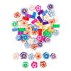 Fancy Polymer Clay Beads Flowers 1 X 0.4 Cm 60 Pieces