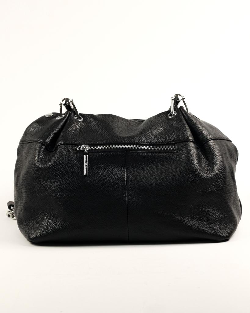 Сумка кожаная Polina&Eiterou 309 черная