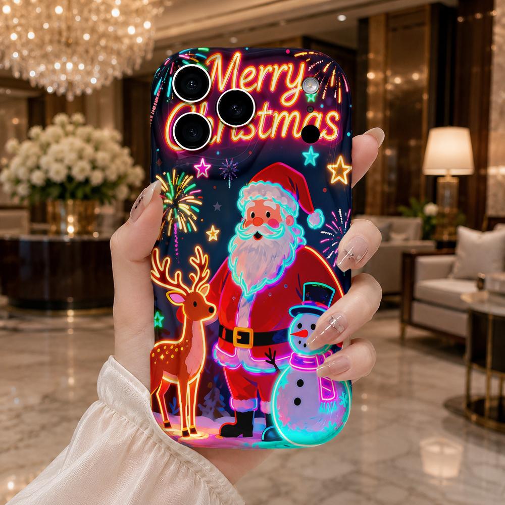 Ударопрочный чехол для телефона, festive Streetwear защитный чехол для iPhone 16 15 14 13 12 Pro Max, Красочный рождественский праздничный подарок