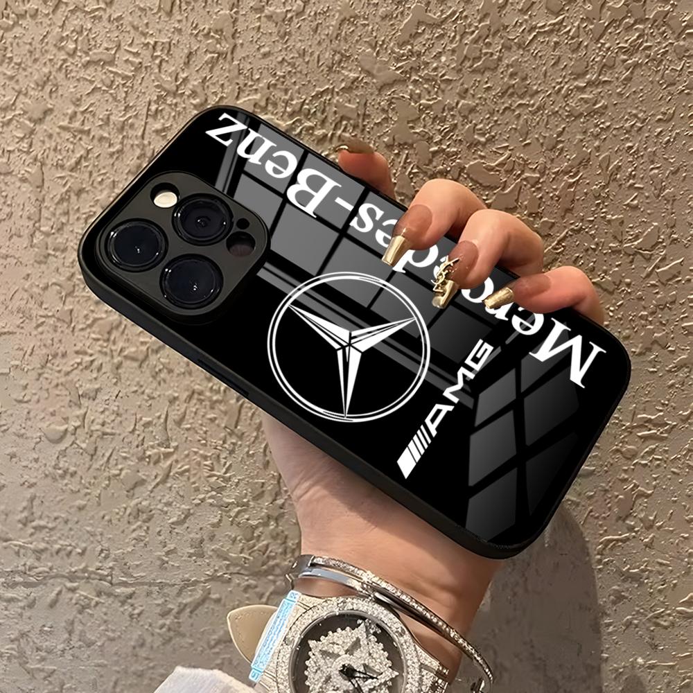 GLC GLB rastar-Крутой Чехол Для Телефона Для IPhone 15 Pro Max 14 Pro 12 11 13 Mini X XR XS 16 Plus SE Стекло M-Mercede-B-Benz-A-AMGS Задняя Панель