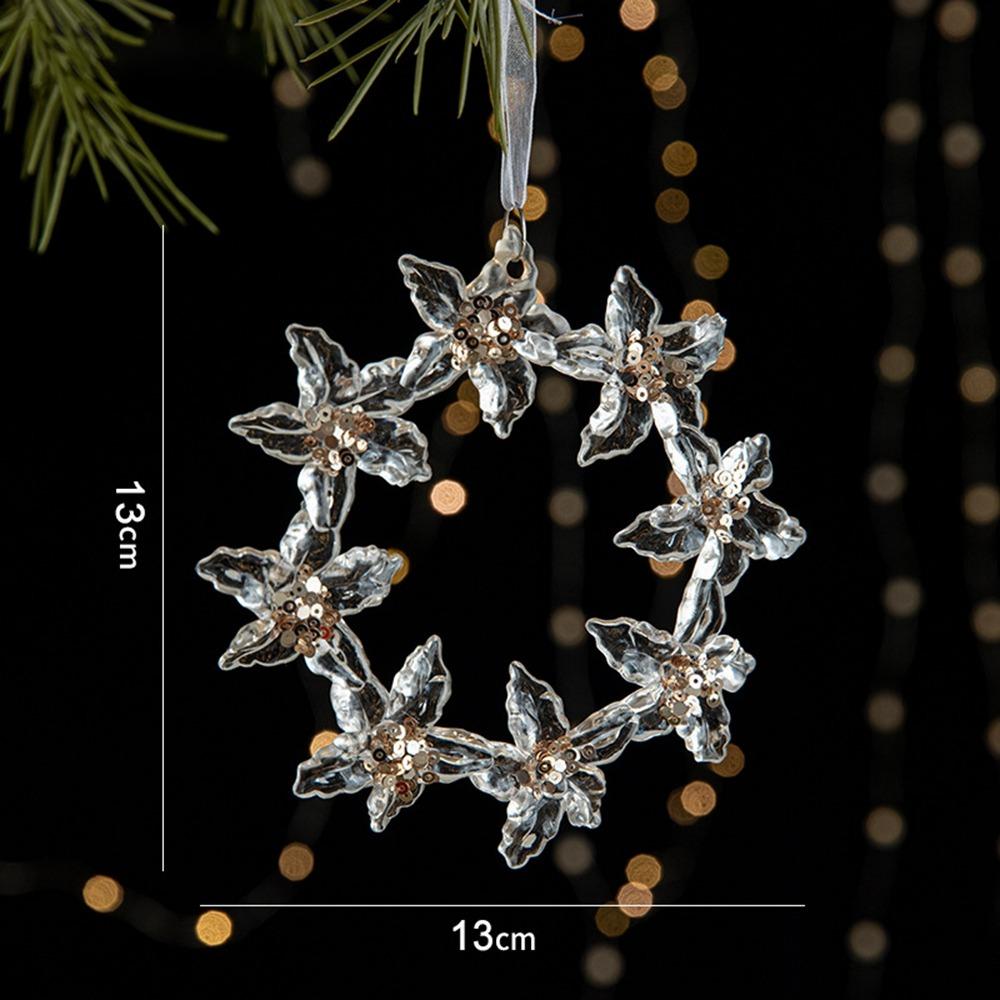 Кристальные подвески-снежинки на Рождество, сделай сам, кристальные подвесные елочные украшения, Счастливого Рождества