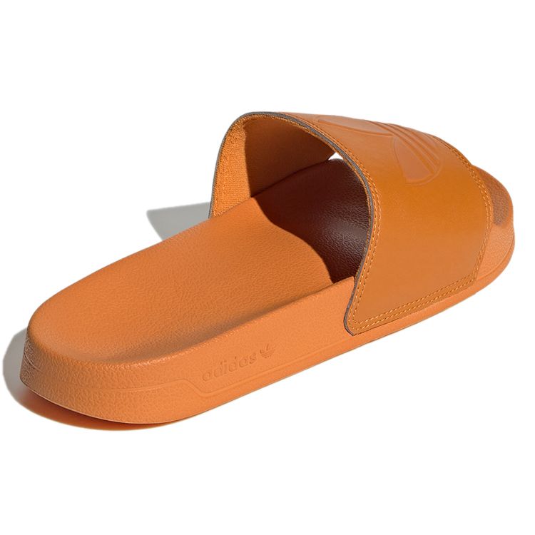 adidas Оригинальные Adilette Lite Толстая подошва Уличные Цельнолитые Легкие Модные Удобные Резиновая подошва Шлепанцы Унисекс Сандалии Оранжевый GX8892