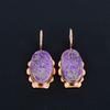 Пурпурит драгоценный камень ручной работы медные изумительные ювелирные серьги для нее