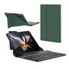 Для Samsung Galaxy Z Fold 4 3 Магнитная беспроводная клавиатура со складной кожаной откидной подставкой S-держатель для ручек с твердым чехлом (Нет S Pen )