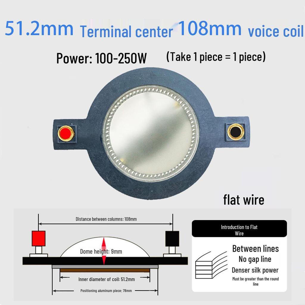 Ремонтные детали для диафрагмы высокочастотного динамика: 25-75 Жила Круглая Плоская Проволока