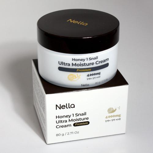 Nella HOney One Улиточный крем для ультра-увлажнения Премиум 80г