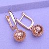 Серьги-клипсы MINTHA, модные свадебные повседневные серьги цвета розового золота, модные украшения, серьги с кубическим цирконием для женщин, круглые свадебные серьги