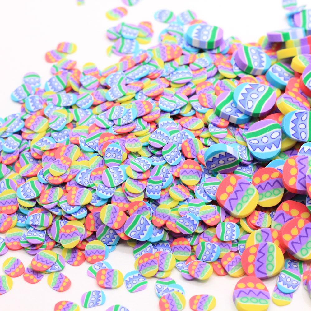 5*6mm 2*8*10mm Easter Egg Polymer Clay Slices Crafting Sprinkles, Slime Fillers Polymer Clay Sprinkles