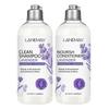 Lavender Hair Shampoo and Conditioner Set, Smoothing And Volumizing Shampoo Lavender Nourishing Shampoo Herbal Shampoo For Scalp Vitality And Gentle C