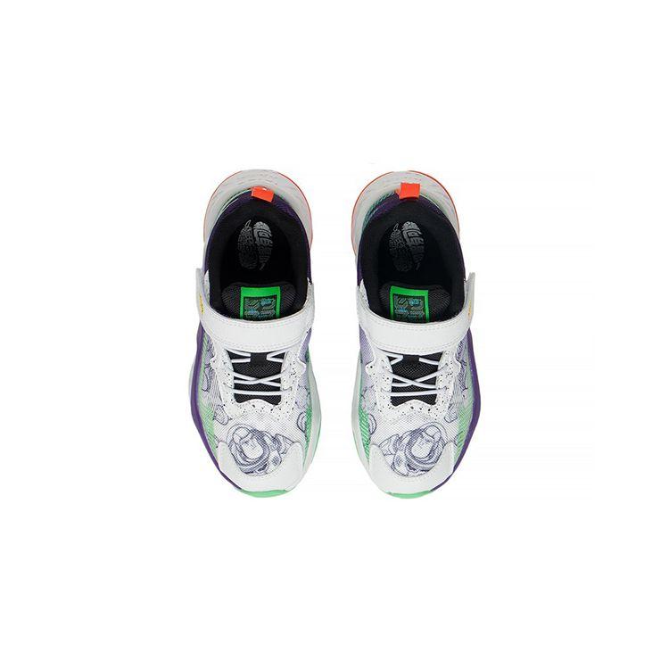 Disney X Li Ning Удобная Универсальная Нескользящая Амортизирующая Прочная Легкая Детская Повседневная Обувь Детская Повседневная Обувь Белый Фиолетовый Зеленый YKNS122-1