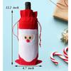 8pcs Christmas Santa Claus Wine Bottle Cover Bags Home Party Decoration