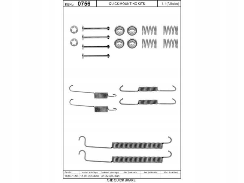 National Fk5069Sk Brake Shoe Accessories Kit