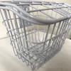 Electric Bike Basket All Metal Tube Bike Front and Rear White Hanging Decorative Bike Basket