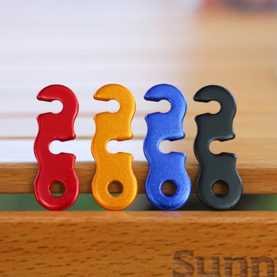 20/48/80/100Pcs Aluminum Alloy Guyline Cord Adjuster Tent Tensioner Heavy Duty Outdoor Camping Hiking