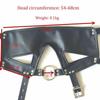 Black Head Harness Restraints Blindfold Open Mouth Ring Gag   Gags