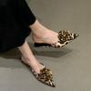 Мода Bailamos Мода Сексуальный Цветочный Острый Носок Тонкий Низкий Каблук Туфли-Лодочки Женские Элегантные Свадебные Мюли Обувь Слипоны Тапочки Zapatos De Muje