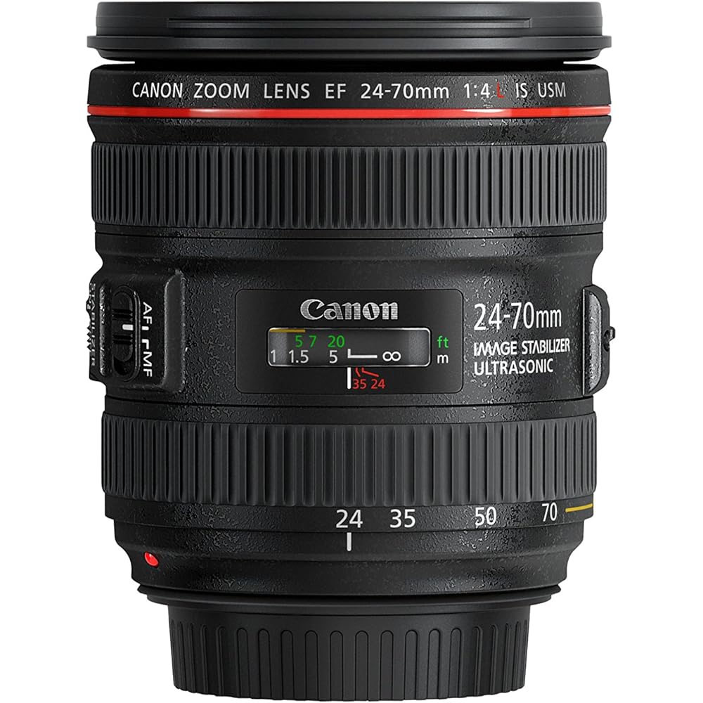 Стандартный зум-объектив Canon EF24-70mm F4 L IS USM, совместимый с полнокадровыми камерами