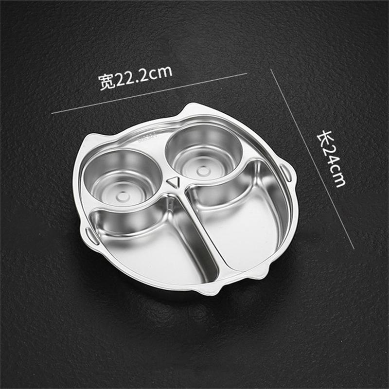 316 нержавеющая сталь тарелка для еды разделенный поднос для сервировки кухонная посуда контейнер для обеда для школьной столовой посуда