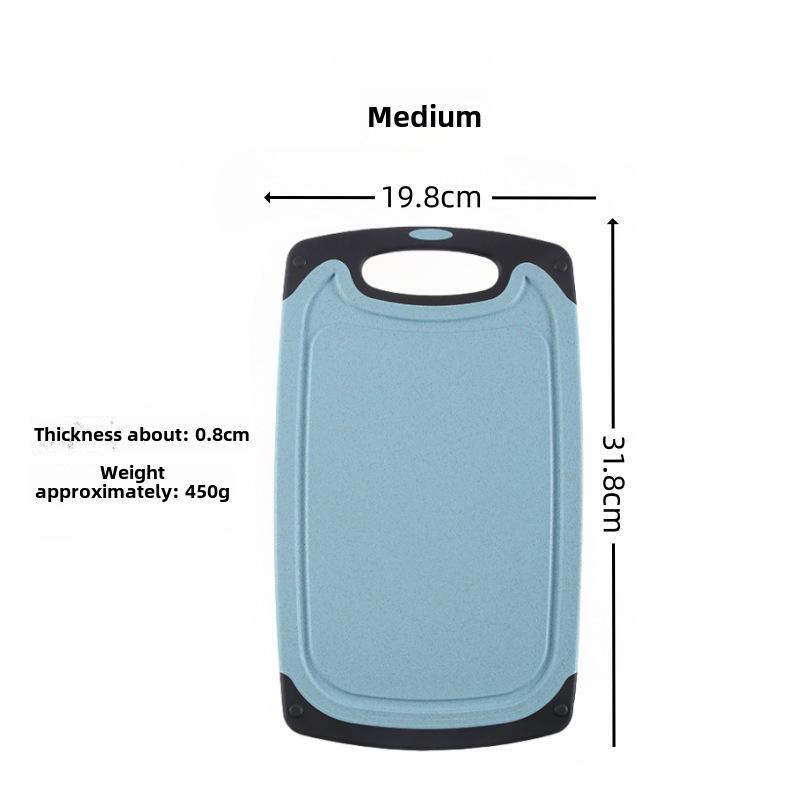 Разделочные доски из пластика FDA из пшеничной соломы - 3 шт. для нарезки овощей, фруктов и мяса