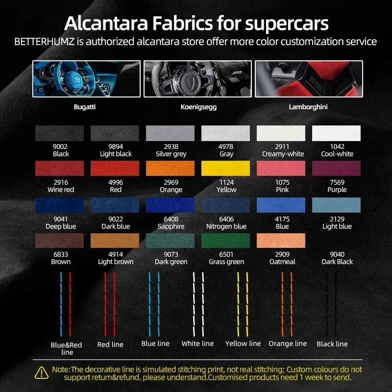 Betterhumz for BMW X3 F25 X4 F26 Car Interior Dashboard trument Air Vent Outlet Trim Sticker Made of Alcantara Accessories