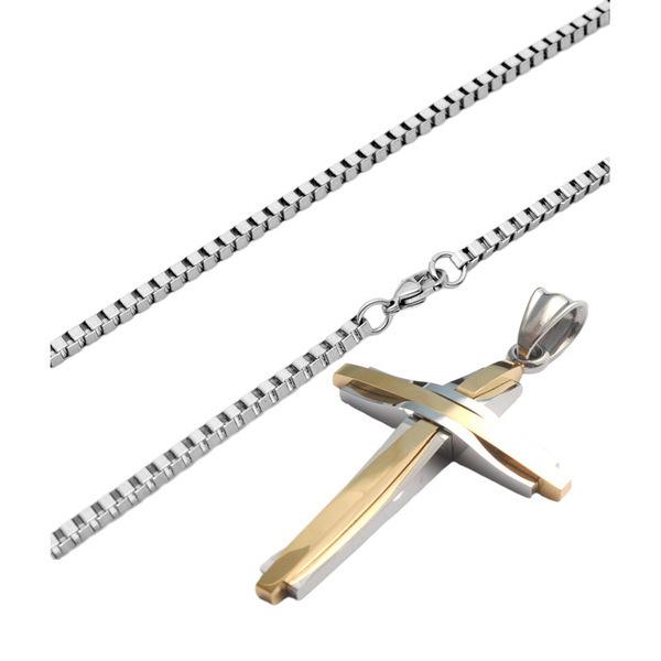 Мужское ожерелье из титановой стали, многослойное комбинированное большое ожерелье, ювелирные изделия из нержавеющей стали, женская мода, универсальные аксессуары в стиле хип-хоп