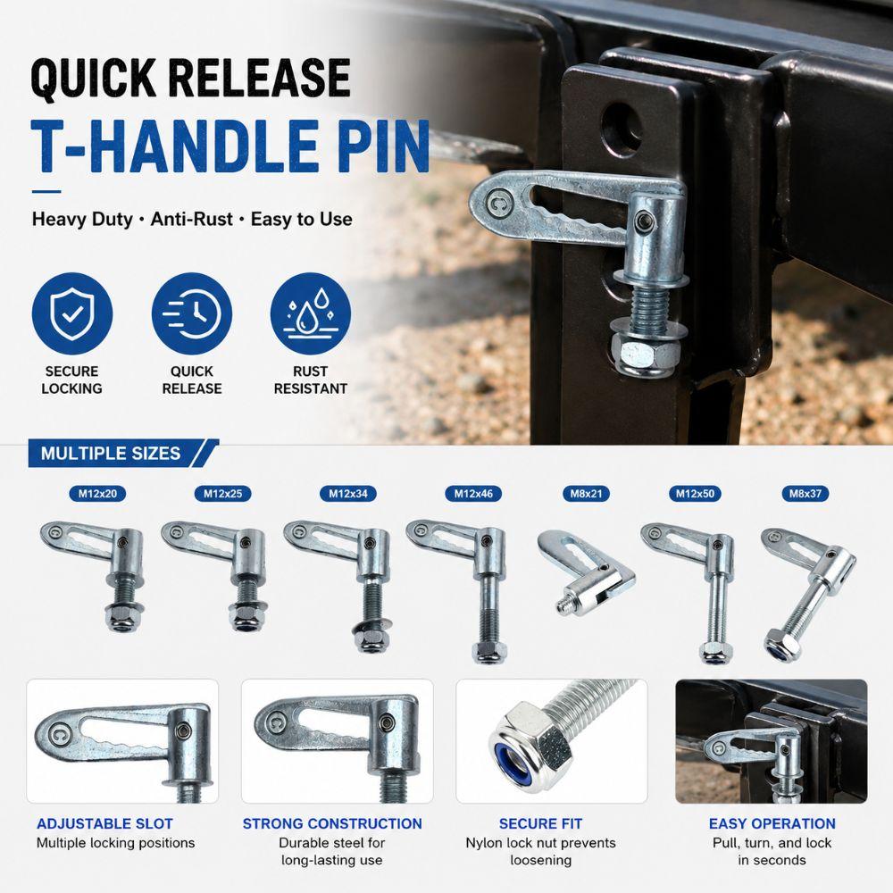 Universal Trailer Locking Pin Replacement Parts Antiluce Fastener Cargo Trailer