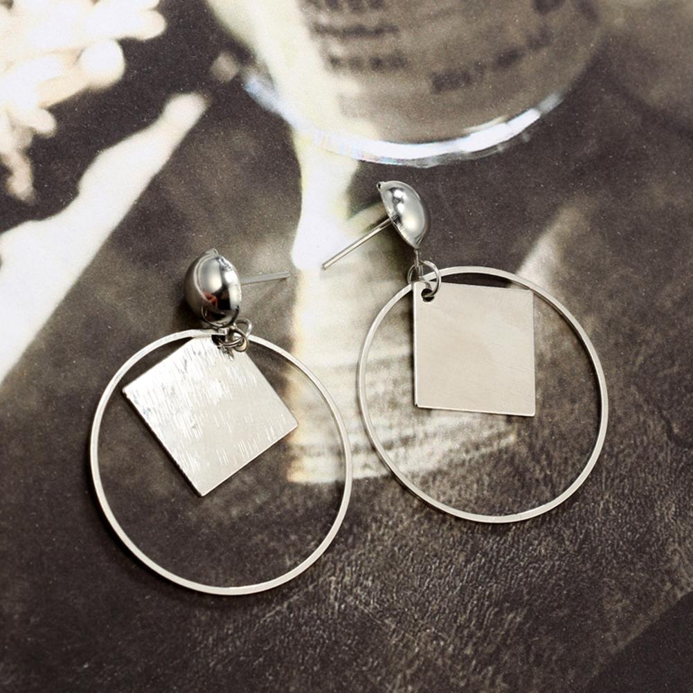 Серьги Bluelans, гвоздики, кольцо для девочки, серьги-подвески, женские квадратные украшения для банкета