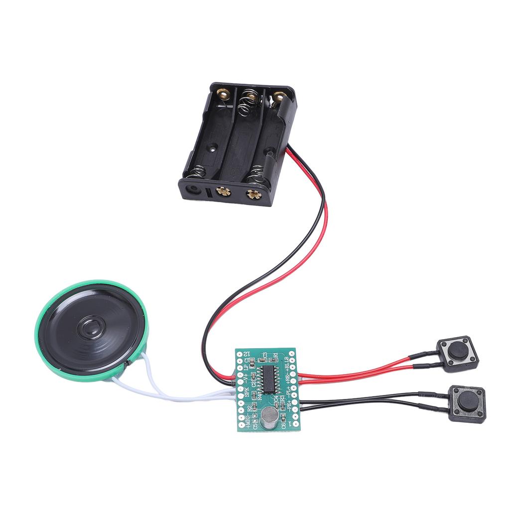 Recordable Sound Module, Music Sound Voice Recording Module Device Chip, 4 Minutes Recording Time, Playback, for Holiday Crtive Greeting Card
