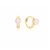 Point Pearl One-Touch 14K Earrings
