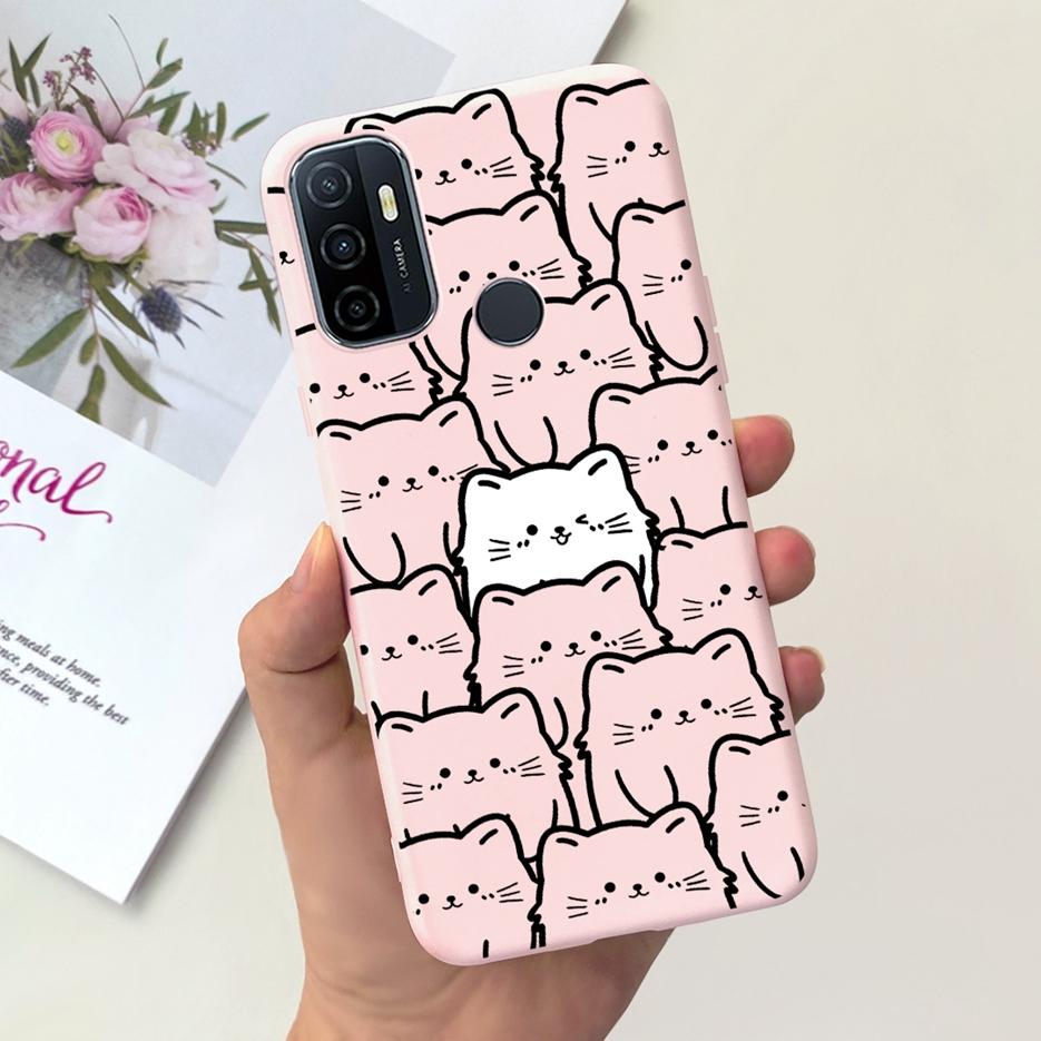 For Oppo A53 A53s Case Cute Fashion Cartoon Painted Cover Soft TPU Phone Case For Oppo A53s A 53 s OppoA53 s Fundas Coque Bumper
