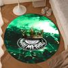1PC rug Green And White Passion Round mat Home Decor, Chair rug For livingroom,Bedroom, doormat home decor Birthday Gift Christmas Gifts