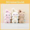 Rabbit Pendant Plush Cartoon Flower Rabbit Bag Hanging Keychain Decoration