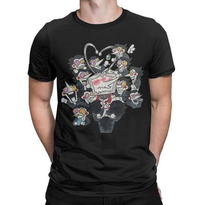 Тенна и Спамлинги Футболка Deltarune для мужчин Чистый хлопок Уникальные футболки С круглым вырезом Футболки с коротким рукавом Одежда Большой размер