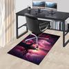 1pc Anime Cherry Blossom Tree Chair Mat - Fantasy Office Rug with Moon and Stars, Suitable for Home Decor, Game Room, Seasonal Gift.A097