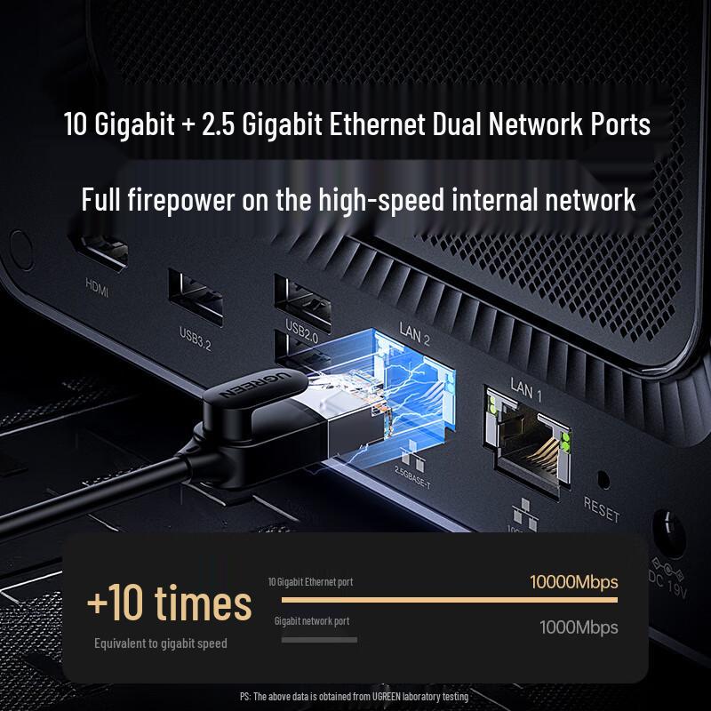 Ugreen DXP4800 Pro 4-слотовый 10-гигабитный AI персональный облачный NAS