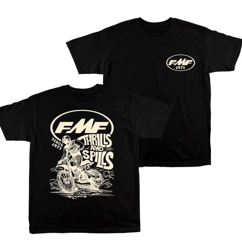 Футболка Bad Fast Motocross для унисекс, хлопок, с графическим принтом для мотокросса, повседневная, с коротким рукавом, белая, 2026 Новая