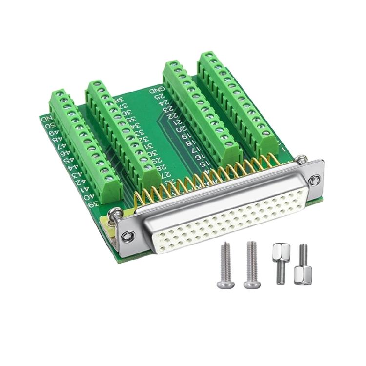 DB50 50-контактный Female Male Разъем DB50 50-контактный Адаптер Терминального Разъема Модуль Адаптера Терминальной Платы с Винтовым Креплением