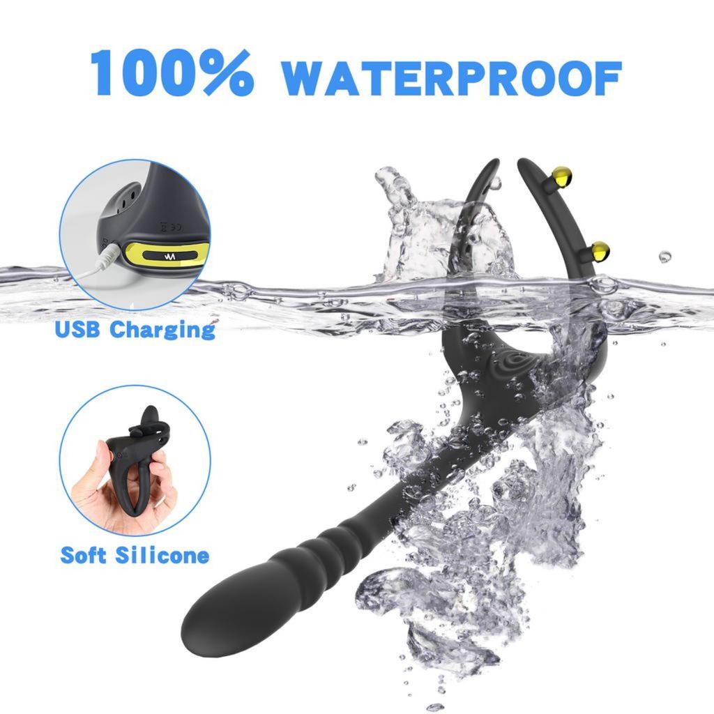 Мужской регулируемый вибратор для пениса, кольцо для пениса, насадка для пениса, мужской мастурбатор, удлинитель для пениса, мужские и женские секс-игрушки