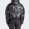 adidas Пуховик премиум-класса Originals с тисненым логотипом и капюшоном Женская верхняя одежда черного цвета IR7120