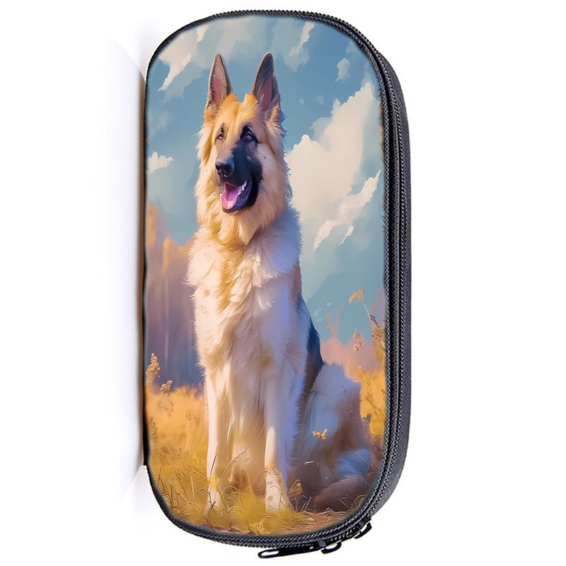 Волк, Панда, Кот, Многофункциональная сумка-карандаш, Лошадь, Капибара, для девочек и мальчиков, Детский пенал, Тигр, Собака, Держатель для канцелярских принадлежностей, Сумка для студентов, Школьные принадлежности