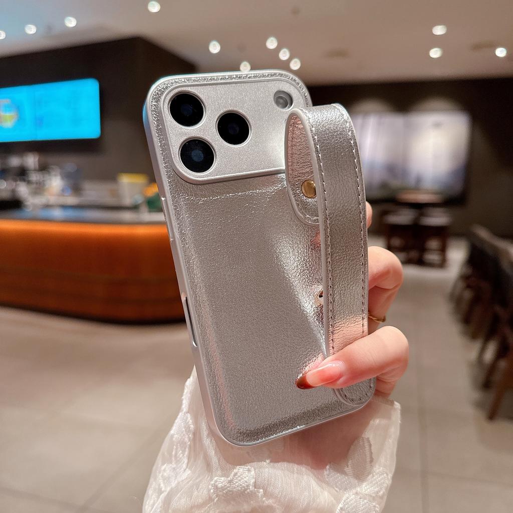 Для Для Iphone 17 Pro Max Кожаный Чехол-подставка с ремешком на запястье для Для Iphone17 16 1 14 13 12 11 Pro Max Plus Чехол-подставка