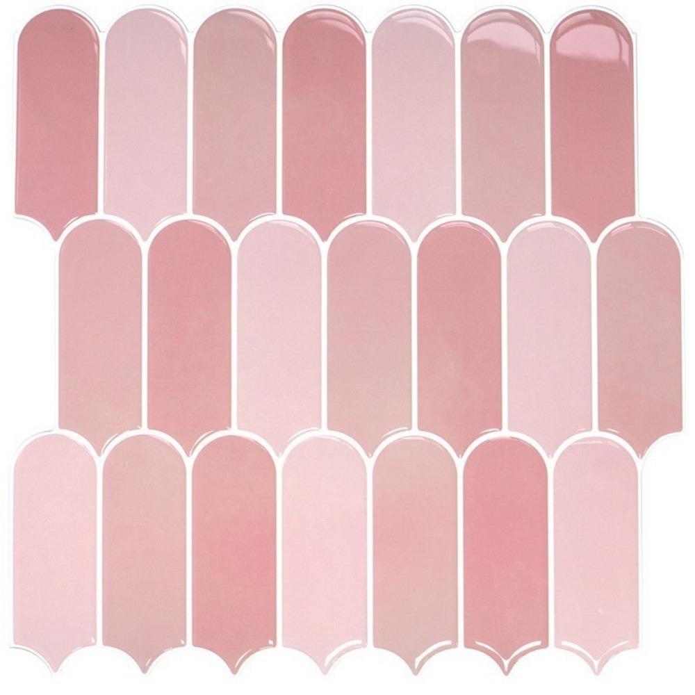 Самоклеящаяся 3D плитка для стен ПВХ Водонепроницаемая наклейка на стену Форма чешуи рыбы Устойчивая к плесени Кухонный фартук Для кухни Ванной комнаты