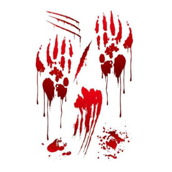 1 лист Красная Кровь Наклейка Автомобиль Забавная Тема Хэллоуина Кровоточащая Наклейка Самоклеящаяся Наклейка Фары Автомобиля Окно Фара Задний Фонарь Автомобиль Наклейка Украшение