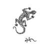 Stencil - Ki Sign - Maori Salamander - 21x29.7 Cm - Adhesive - Repositionable